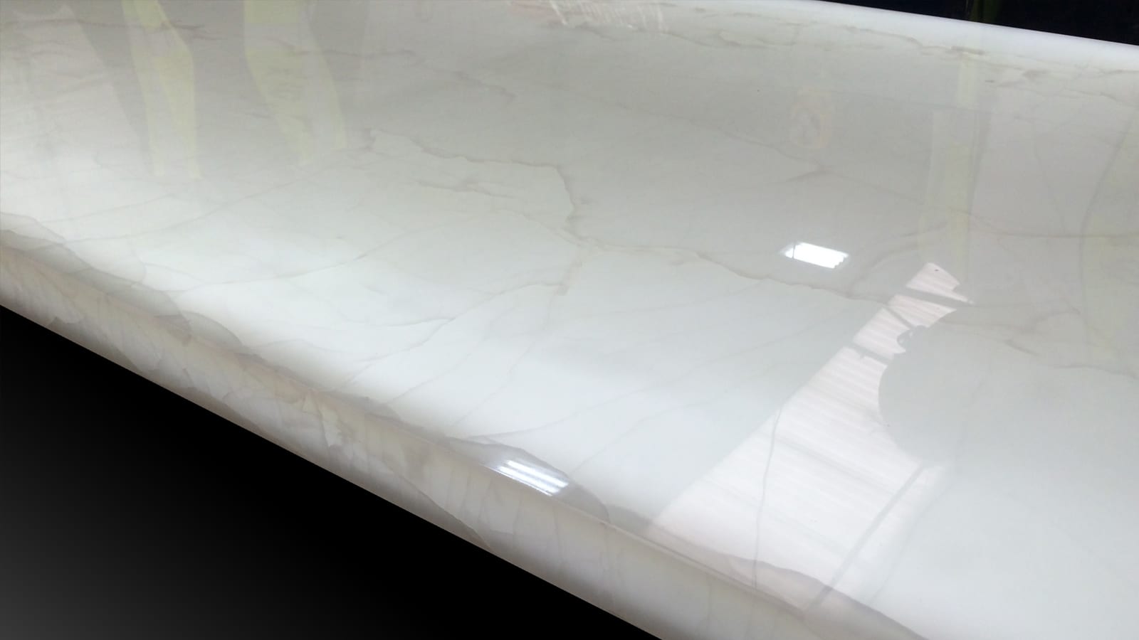 backlit stone panel