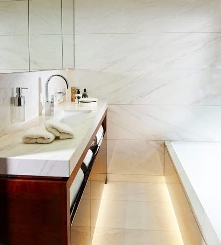 lightweight marble bathroom 40m super yacht