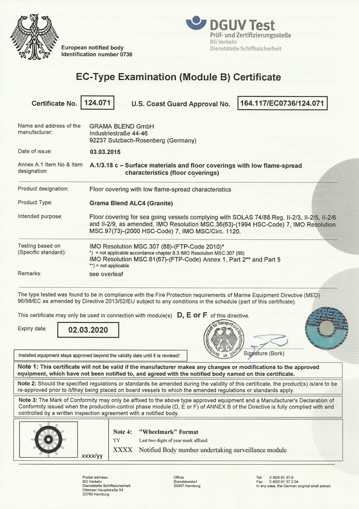 Certificates