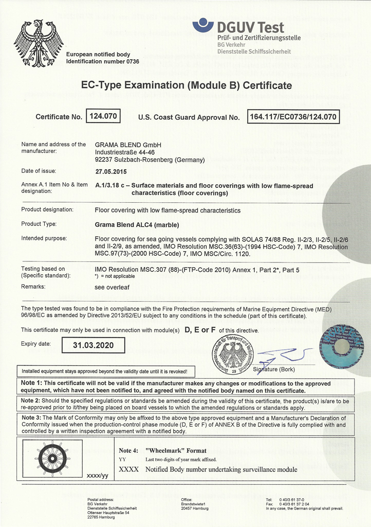 Certificates