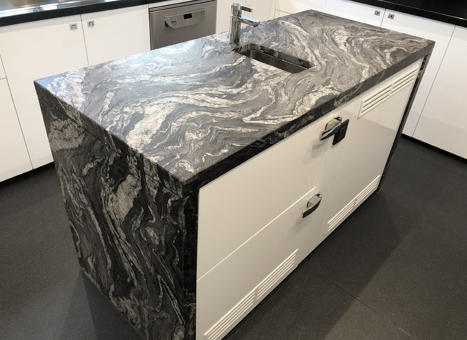 grama blend lightweight granite counter