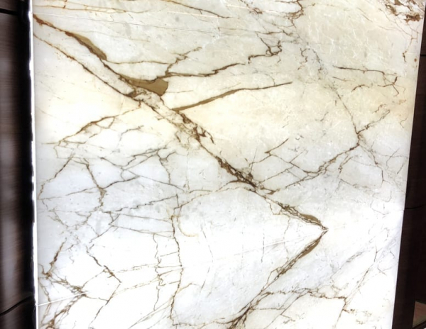 backlit calacatta stone from grama blend uk