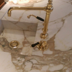 Calacatta Oro sink