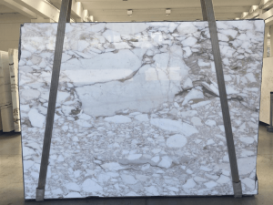 slab of calacatta vagli stone from grama blend uk
