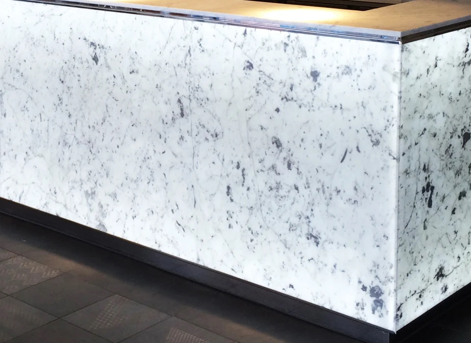 carrara backlit marble stone from grama blend uk