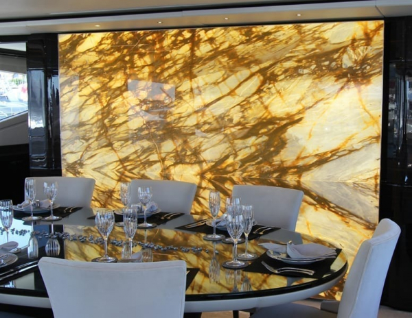 backlit giallo specialle for yachts from grama blend uk