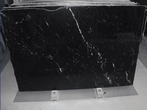 dark nero marquina stone from grama blend uk