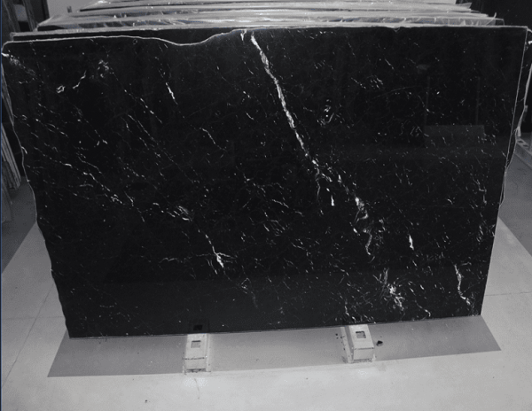 dark nero marquina stone from grama blend uk