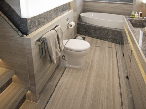 example of owner bathroom bulkhead panel stone from grama blend uk