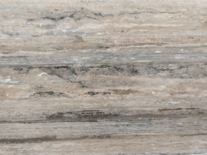 silver beige travertine close up shot of stone from grama blend uk