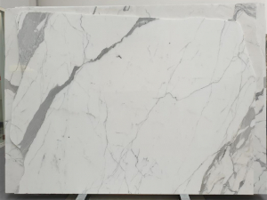 statuario extra slab of white stone via grama blend uk