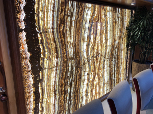 wall of tiger onyx from grama blend uk