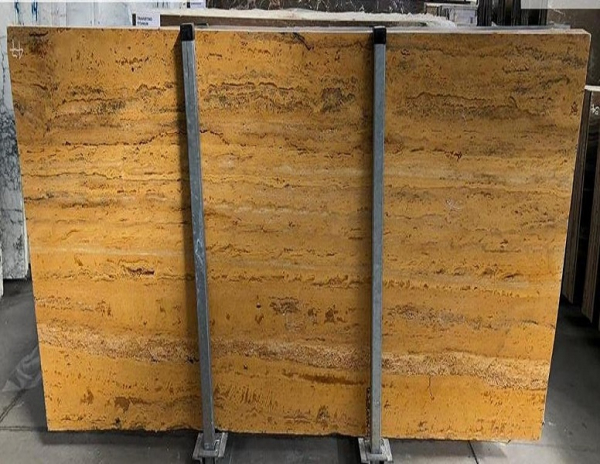 slab of travertine giallo via grama blend uk