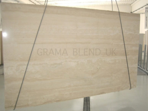 slab of travertine navona stone from grama blend uk