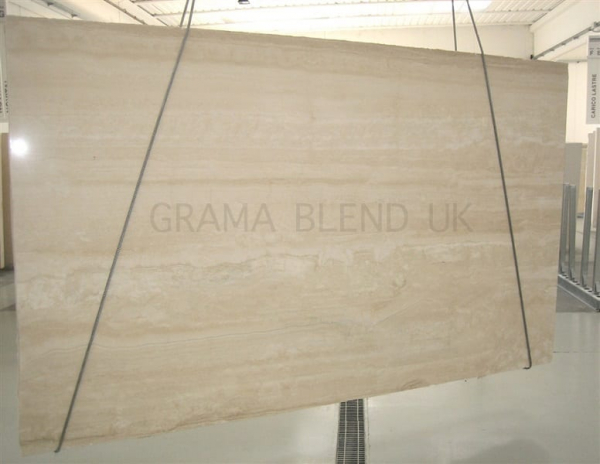 slab of travertine navona stone from grama blend uk