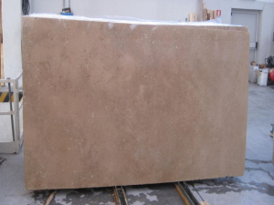 slab shot of travertine noce stone from grama blend uk