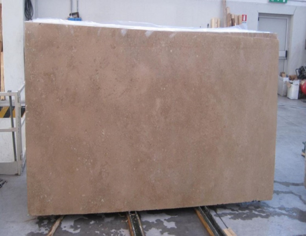 slab shot of travertine noce stone from grama blend uk