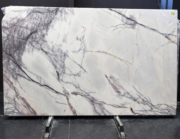 slab of white lilac stone from grama blend uk