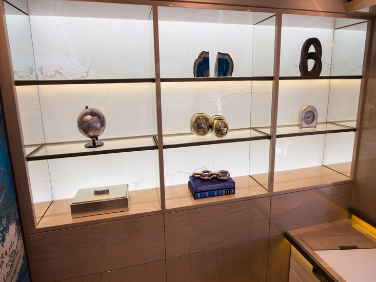 backlit stone shelves from grama blend uk
